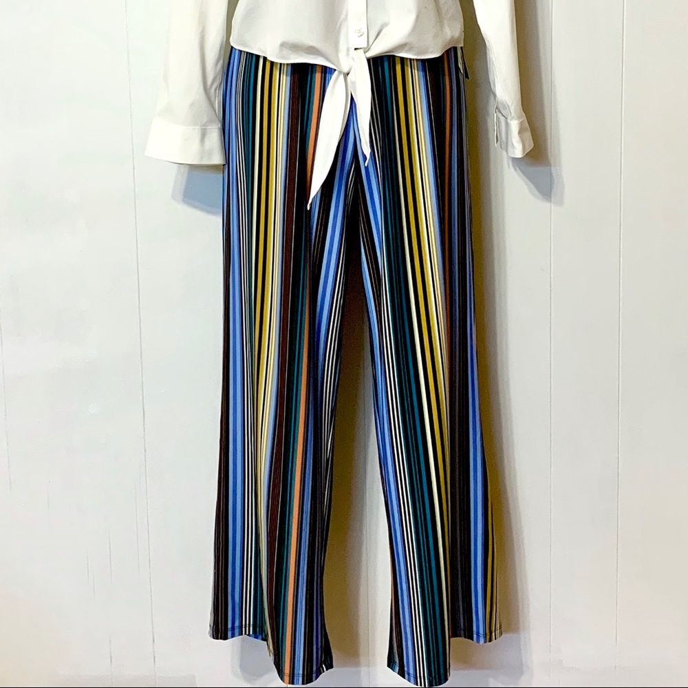 Melissa Paige Petites Striped WideLeg Pants PL NWT